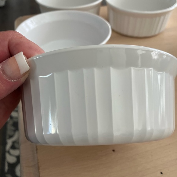 Vintage Corningware French White Small Casserole Dish, Set of 4 - Picture 2 of 9